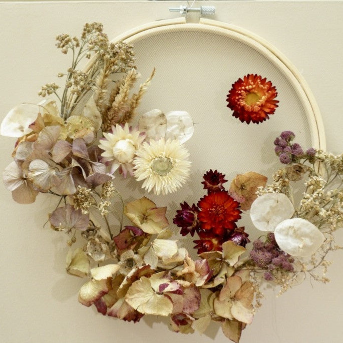 Seasonal Floral Wreath | Local, Pesticide‑Free Flowers from Kildare