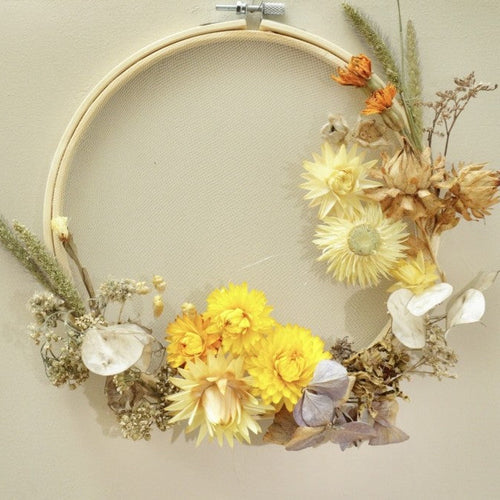 Seasonal Floral Wreath | Local, Pesticide‑Free Flowers from Kildare